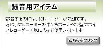 録音用アイテム